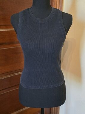 Hollister Black Ribbed Tank Top